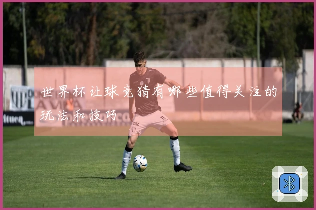 世界杯让球竞猜有哪些值得关注的玩法和技巧