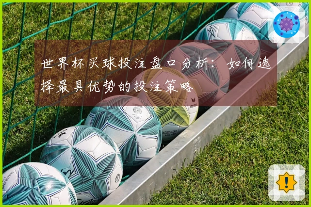 世界杯买球投注盘口分析：如何选择最具优势的投注策略